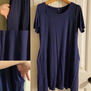 Navy t shirt dress